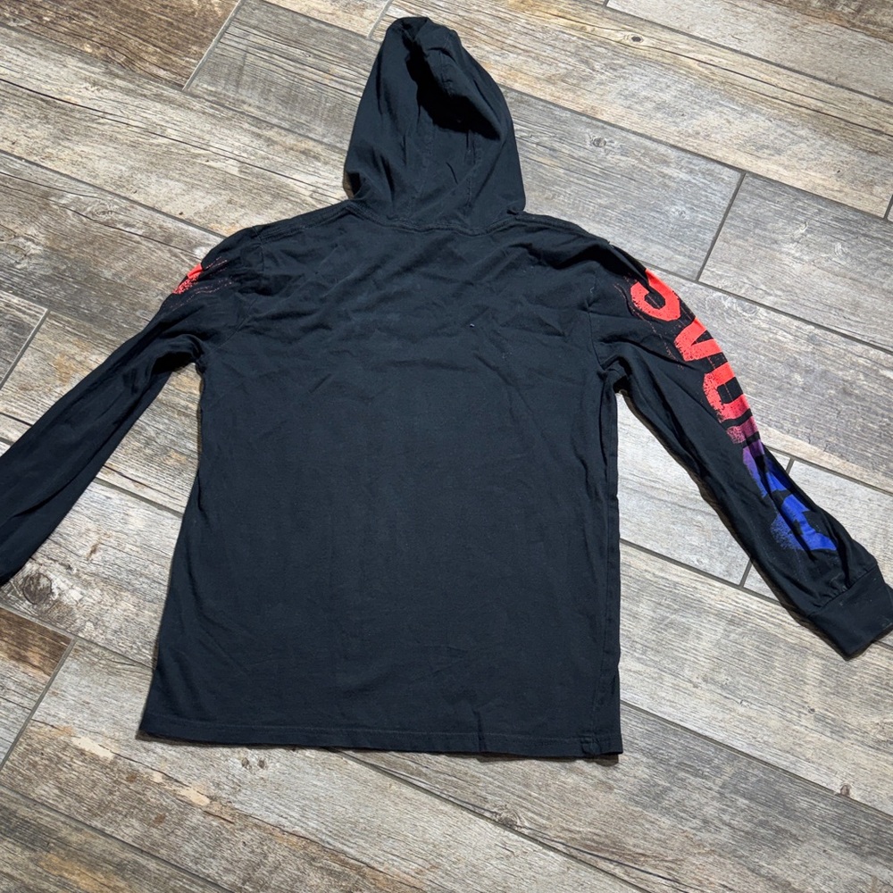 Adidas Black Hooded Tshirt - Picture 3 of 3